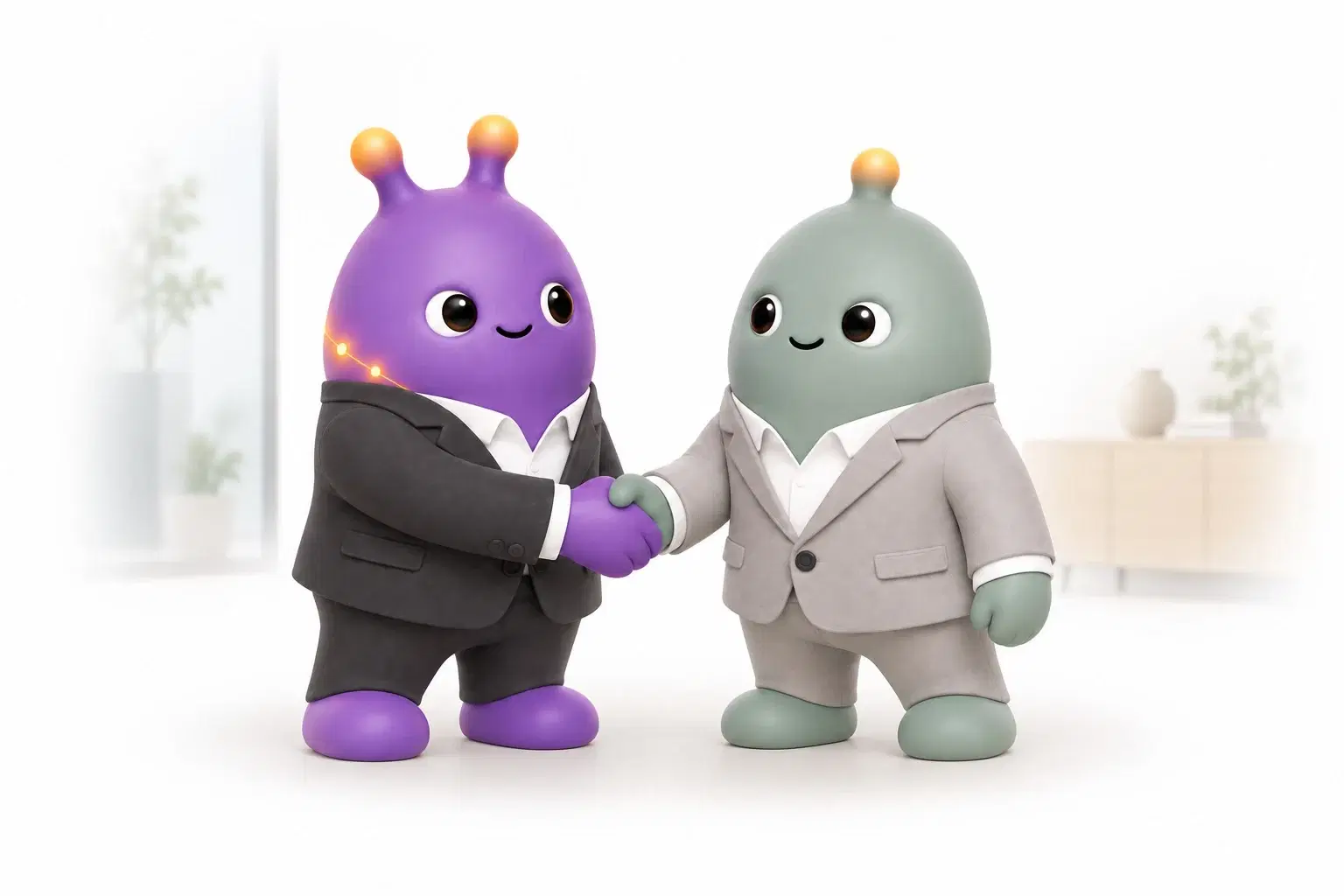 Two Companions greeting each other